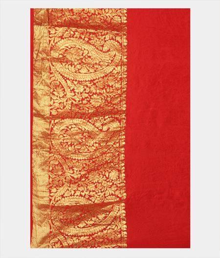 Rust Bandhani Soft Silk Saree T2114393