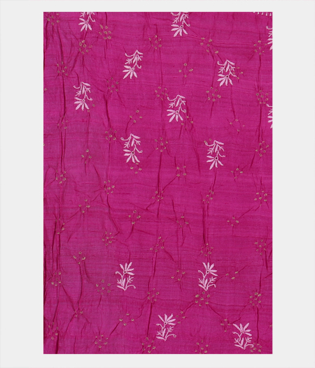 Pink Bandhani  Tussar Saree T2219553