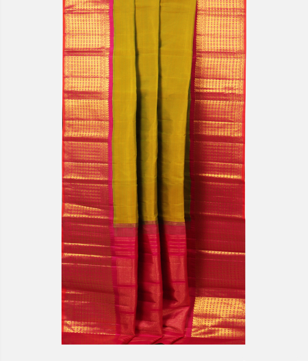 Green Handwoven Kanjivaram Silk Saree T2299342