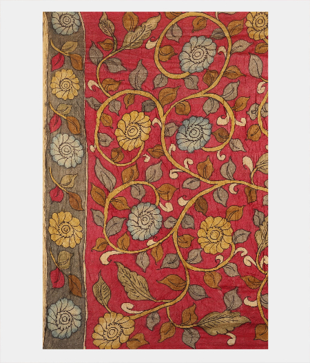 Blue Bandhani Tussar Saree T2293143