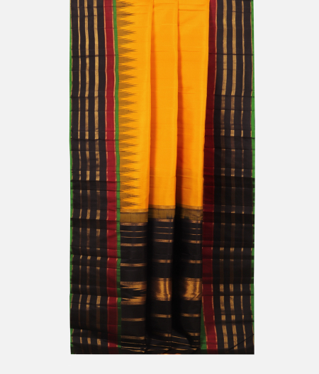 Yellow Handwoven Kanjivaram Silk Saree T2296632