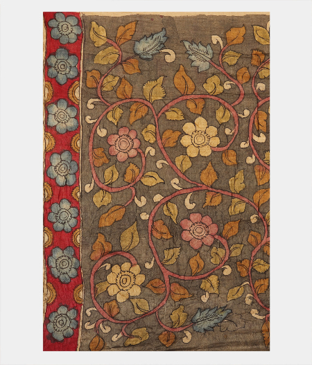 Bottle Green Bandhani Tussar Saree T2293193