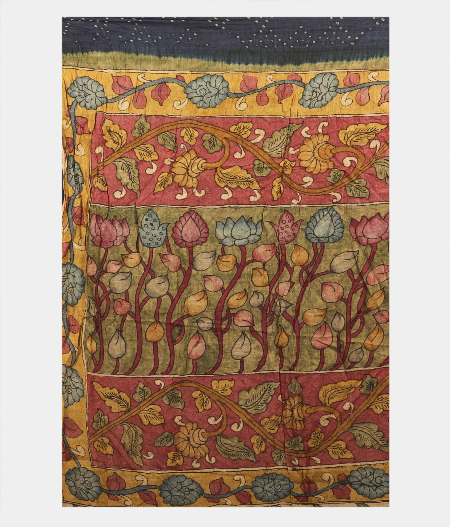  Bluish Grey Bandhani  Tussar Saree T2293164