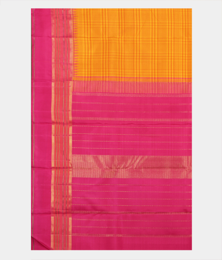 Yellow Handwoven Kanjivaram Silk Saree T2271704