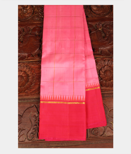 Pink Handwoven Kanjivaram Silk Saree T229645-image