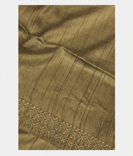 Light Green Tussar Embroidery Saree T224311-image