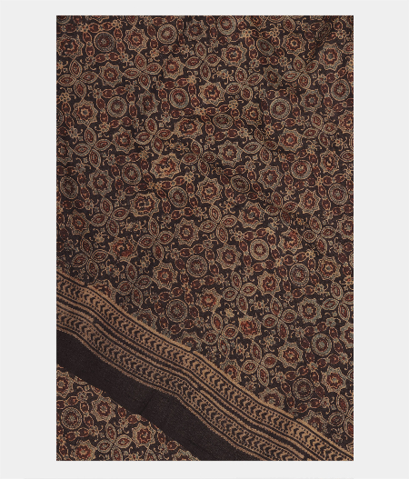 Light Brown Tussar Printed Saree T218570-image