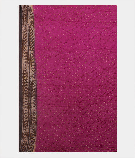 Light Brown Tussar Printed Saree T2185703