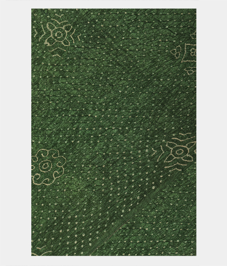 Light Green Bandhani tussar Saree T221953-image