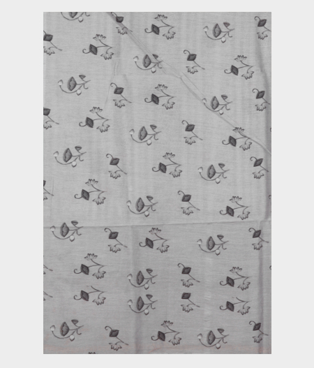 Grey Kora Organza Printed Saree T2294465