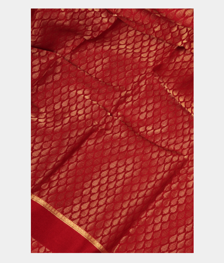 Red Crepe Silk Saree T181679-image