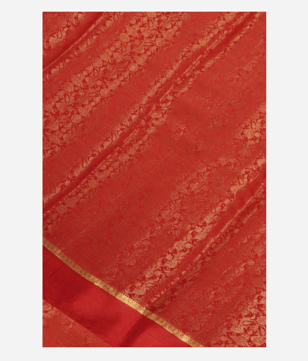 Rust Crepe Silk Saree T159024-image