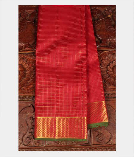 Red Handwoven Kanjivaram Silk Saree T229778-image