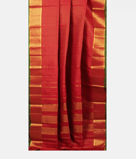 Red Handwoven Kanjivaram Silk Saree T2297782