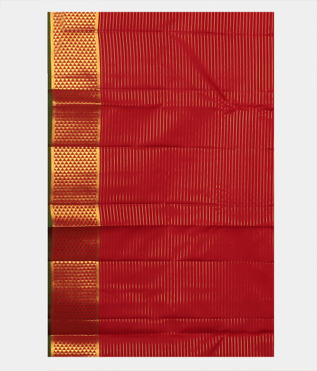 Red Handwoven Kanjivaram Silk Saree T2297783