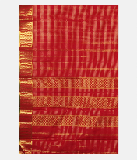 Red Handwoven Kanjivaram Silk Saree T2297784