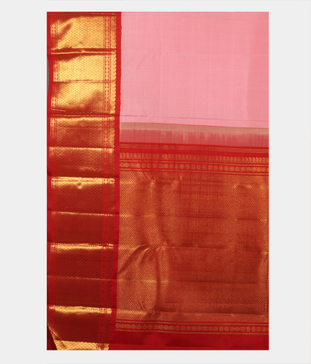 Candy Pink Handwoven Kanjivaram Silk Saree T2242444