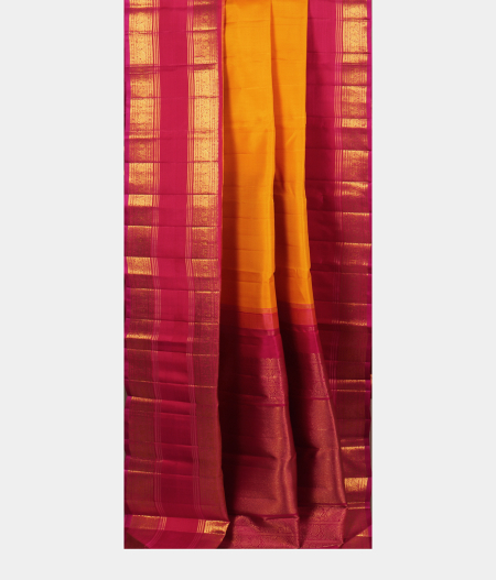 Yellow Handwoven Kanjivaram Silk Saree T2304362
