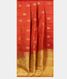 Reddish Orange Handwoven Kanjivaram Silk Saree T2290182
