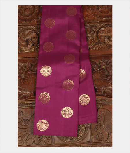 Purple Handwoven Kanjivaram Silk Saree T229013-image