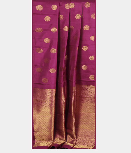Purple Handwoven Kanjivaram Silk Saree T2290132