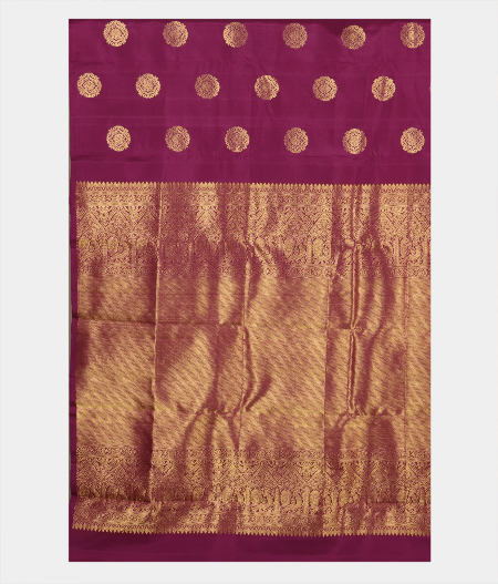 Purple Handwoven Kanjivaram Silk Saree T2290134
