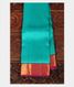 Greenish Blue Handwoven Kanjivaram Silk Saree T2253361