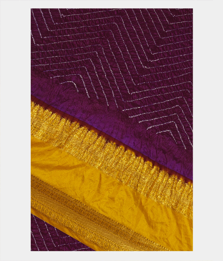 Purple Bandhani Kanjivaram Saree T193533-image