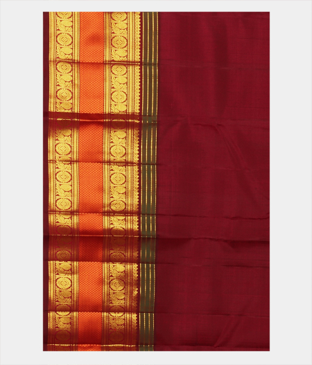 Green Handwoven Kanjivaram Silk Saree T2307433