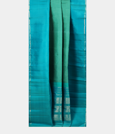 Green Handwoven Kanjivaram Silk Saree T2298662