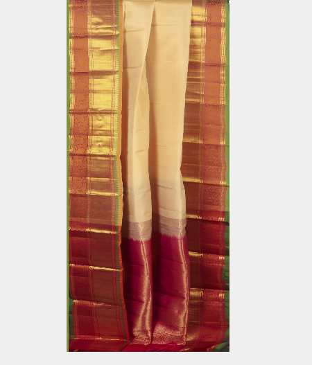 Cream Soft Silk Saree T2266992