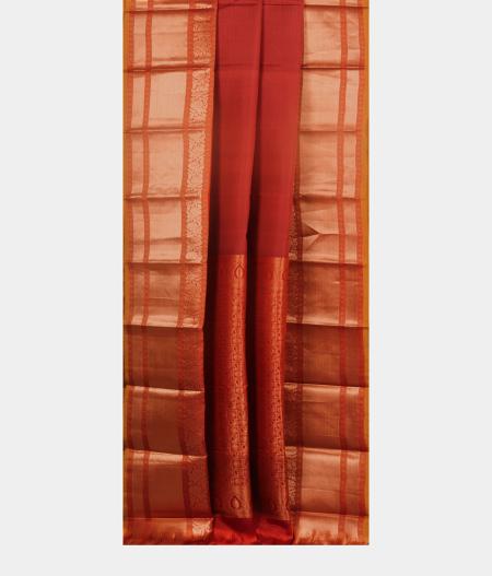 Rust Soft Silk Saree T1840432