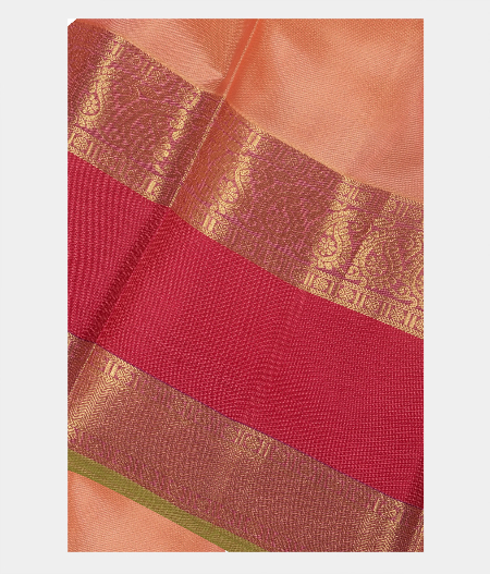 Peach Soft Silk Saree T125243-image