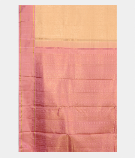 Cream Handwoven Kanjivaram Silk Saree T1928564