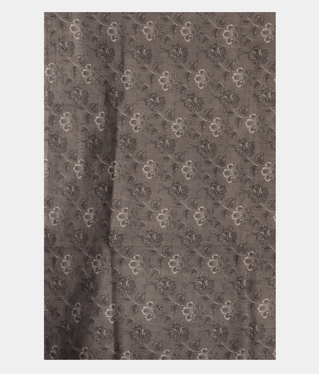 Dark Grey Kora Organza Printed Saree  T2301873