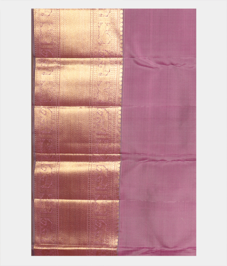 Lavender Handwoven Kanjivaram Silk Saree T2312173
