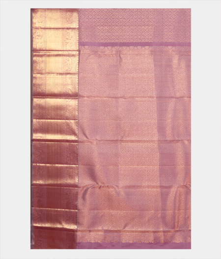 Lavender Handwoven Kanjivaram Silk Saree T2312174