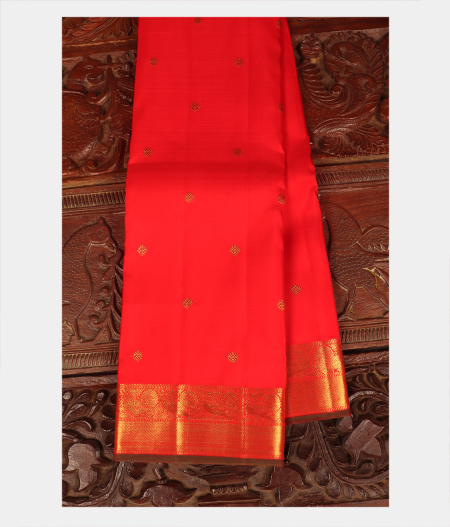 Red Handwoven Kanjivaram Silk Saree T230276-image