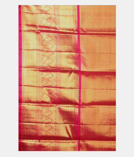 Pink Handwoven Kanjivaram Tissue Silk Pavadai T2316912