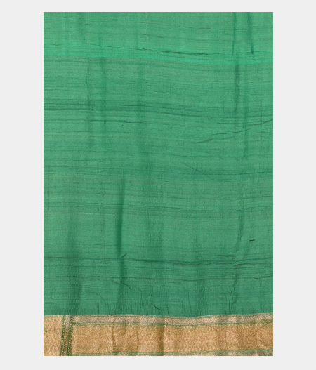 Green Tussar Georgette Silk Saree T2301713