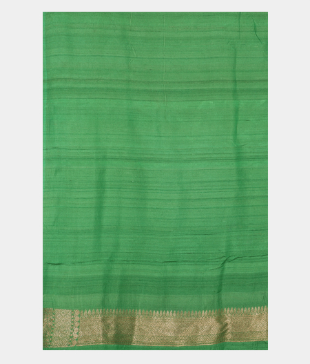 Mehndi Green Tussar Georgette Silk Saree T2301683