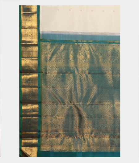 Off White Handwoven Kanjivaram Silk Saree T1929254