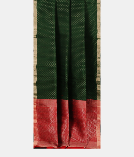 Green Woven Raw Silk Saree T2314832