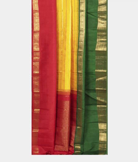 Yellow Kanjivaram Silk Saree T1841885