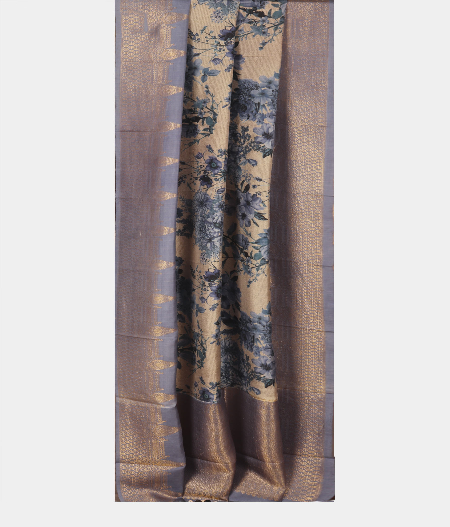 Grey Printed Kanjivaram Silk DupattaT2288722