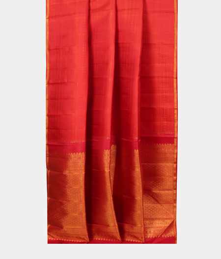Red Handwoven Kanjivaram Silk Saree T2306722