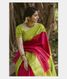 Pinkish Red Handwoven Kanjivaram Silk Saree T2119761