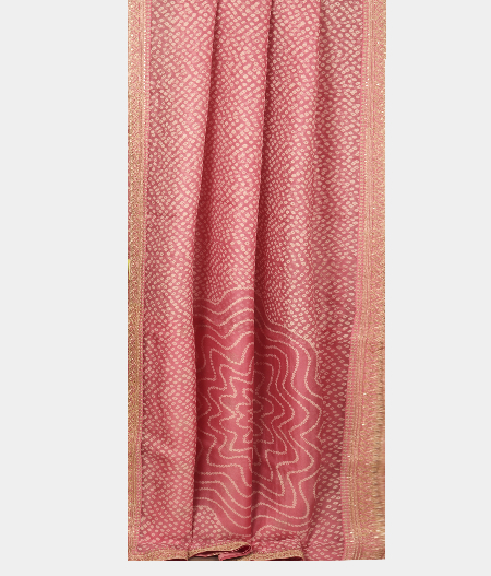 Pinkish Lavender Kora Organza Printed Saree T2319182