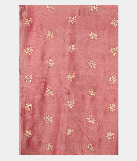 Pinkish Lavender Kora Organza Printed Saree T2319183