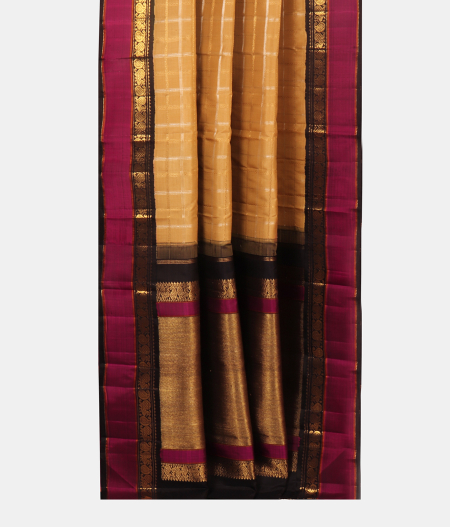 Beige Handwoven Kanjivaram Silk Saree T229688 2